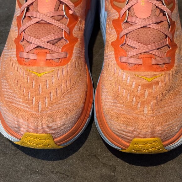 HOKA One One Gaviota 4 Women’s 12B Coral Orange Running Shoes Gorpcore Comfort - Picture 6 of 15